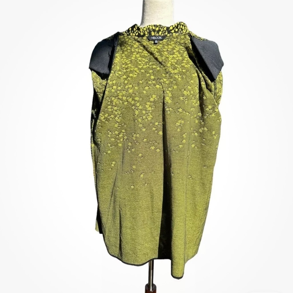 MISOOK Heritage Fit Knit Cardigan Jacket Size XL Black Green - Picture 7 of 11